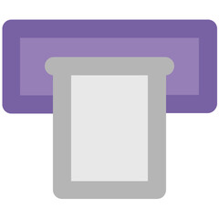 A handy icon design of atm machine 