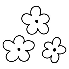 flower doodle element