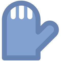 Catchy icon design of gloves 