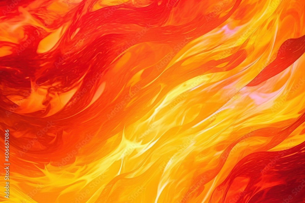 Poster a close up of a red and yellow fire pattern on a white background with a black background and a red 