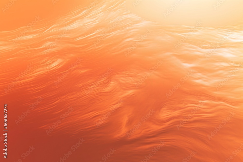 Aufkleber a blurry image of a wave in the ocean with a sun in the background and a plane flying in the sky wit