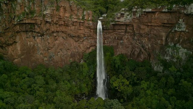 Waterfall in the canyon