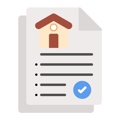 Property Documents Flat Icon