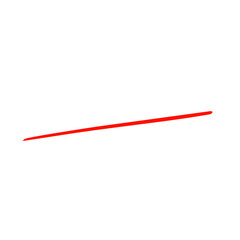 One Straight Red Line Illustration 