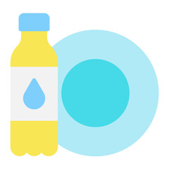 Liquid Dish Washer Flat Icon