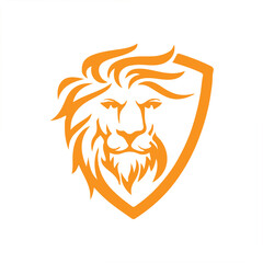 lion logo design with vector