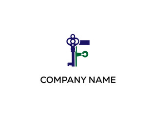 Vector abstract logo and branding lock key logo design templates in trendy linear minimal style. Perfect logo for business related to industry. creative logo design vector template.