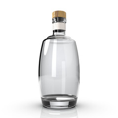 Glass Bottle Barrel Clear