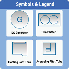 Vector Illustration for PID Symbols Legends