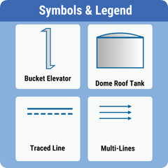 Vector Illustration for PID Symbols Legends