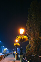 street lights at night