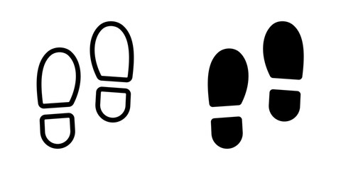 Footprint icon. sign for mobile concept and web design. vector illustration