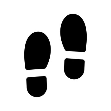 Footprint icon. sign for mobile concept and web design. vector illustration