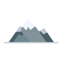 Snow-Capped Mountain Icon