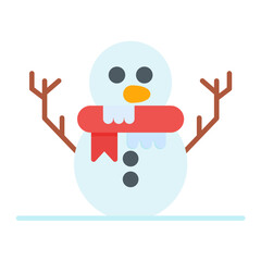 Snowman Without Snow Icon