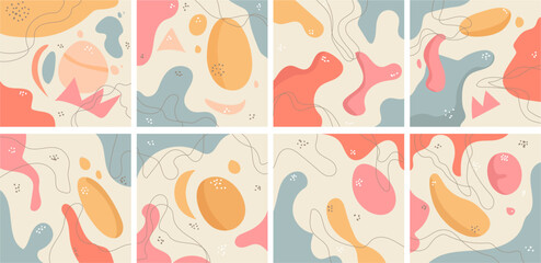 Abstract gradient cover template, backround gradient