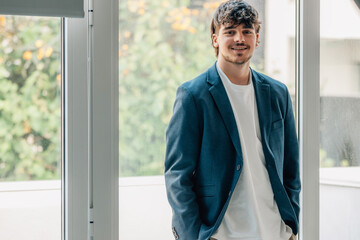 Fototapeta premium portrait of urban young man with jacket