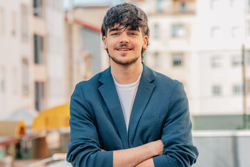 Fototapeta premium portrait of urban young man with jacket
