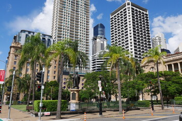 Fototapeta na wymiar Hochhäuser in der City von Brisbane