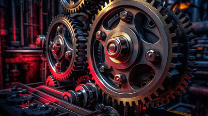 Engineering Excellence, the Intricate Gear Mechanism of a Complicated Machine, Generative AI