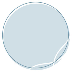 Blue Circle Text Frame