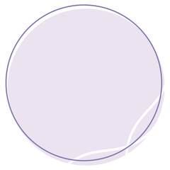Purple Circle Text Frame
