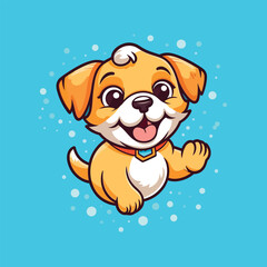 Design illustration Tshirt, Dog cute Vector