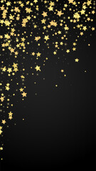 Magic stars vector overlay.  Gold stars scattered