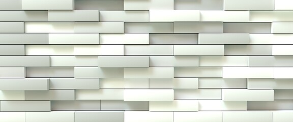 Three-dimensional texture, background of volumetric bricks.