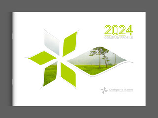 Cover design annual report business catalog company profile brochure magazine flyer booklet poster banner. A4 scale lanscape template design element cover vector. Create sample image with mesh. - 606704809