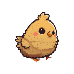 Wild Chicken Sticker Design Generative AI	
