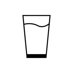 glass of water icon, glass icon