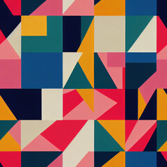 Abstract Triangle Shapes Seamless Repeating Pattern Tile