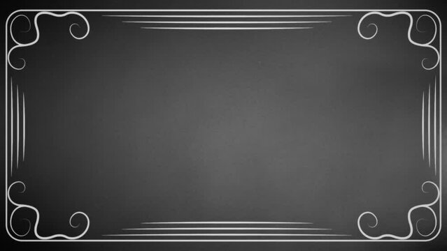Retro effect. Vintage silent film style frame. A re-created film frame from the silent movies era.