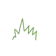 Grass Line Icon Vector 