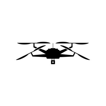 drone quadcopter icon vector on white background