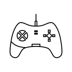 Minimal Gaming Symbol - Stream modern Games - Wireless Controller Icon - Vector