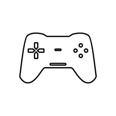 Minimal Gaming Symbol - Stream modern Games - Wireless Controller Icon - Vector