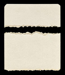 Collection of various pieces of note paper on black