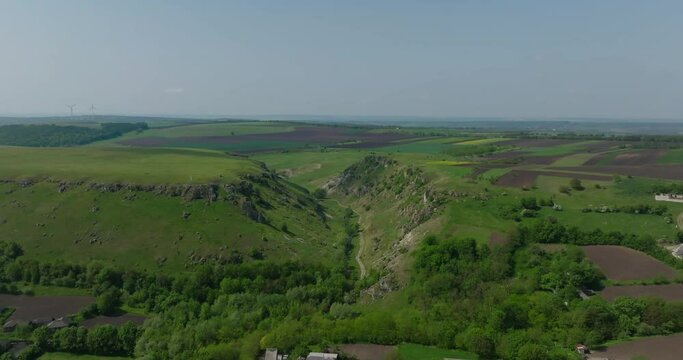 aerial view of Majestic Trinca Gorge Canyon 