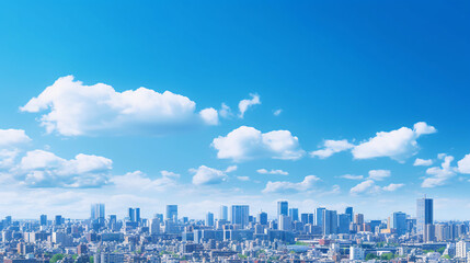 City And Blue Sky