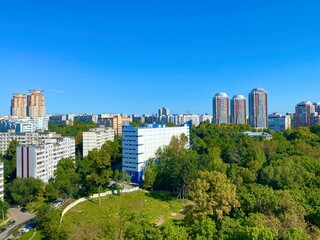 View from the window on Wulki big city.