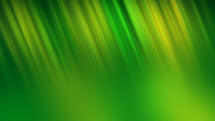 Abstract Green Yellow Shine Blurry Glowing Slanted Streaking Light Beams Background