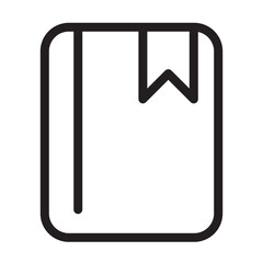 book bookmark line icon