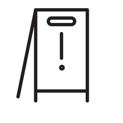 Cleaning floor line icon