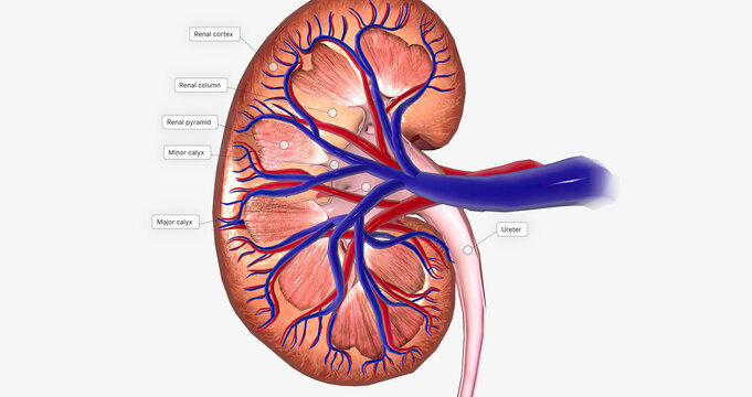 The Kidney Coronal Cross Section