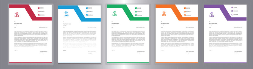 New Corporate And Creative Professional Business Elegant,Modern letterhead template design in minimalist style a4