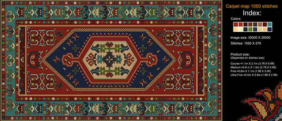 Carpet Map 76 1050 Stich