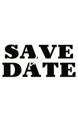Save the date Wedding phrase isolated on white background /  Brush Lettering / Vector illustration / Save the date / calligraphy text / Vector / 

