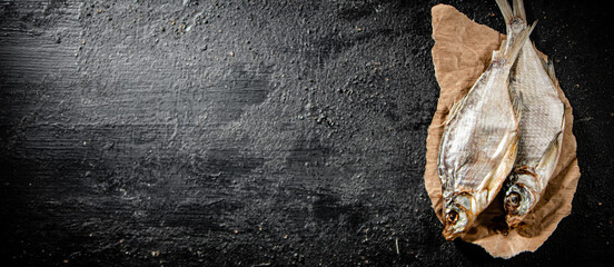 Dried fish, beer snack.